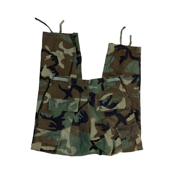 Trousers, Woodland Camo Combat Cotton/Nylon Small/Short Women s 29X31 - Picture 6 of 7